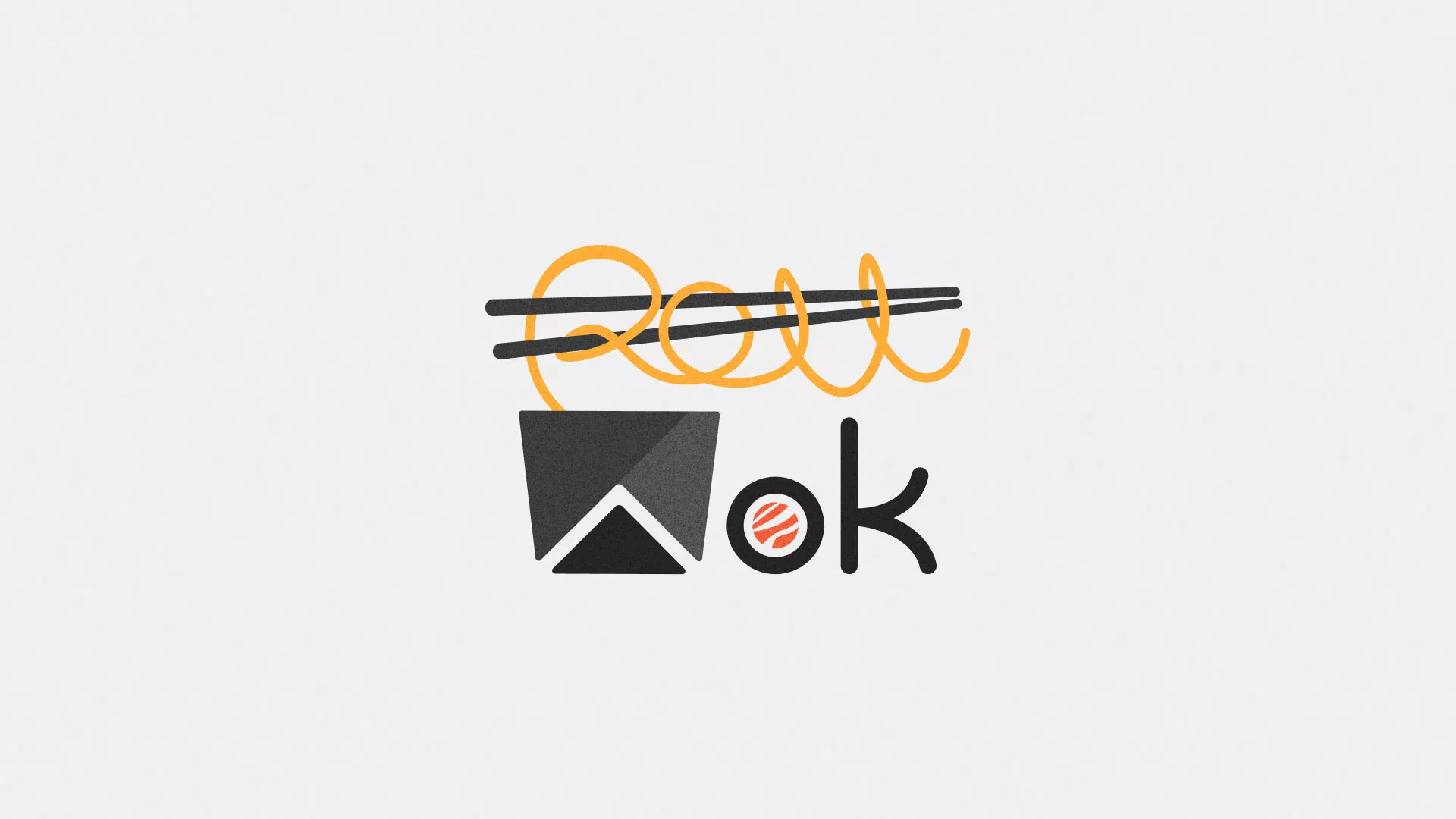 Разработка логотипа суши-бара «Roll Wok Club» в Горнозаводске